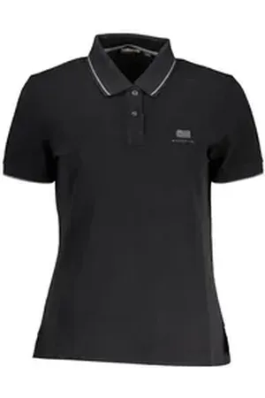 Napapijri Poloshirt Stilvolles Damen Kurzarm-Poloshirt in Schwarz mit L
