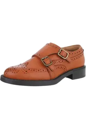 Ital-Design Damen Mokassins Freizeit Slipper (88930651) Blockabsatz Slipper in Camel braun 41 EU