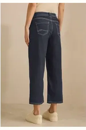 CECIL Loose-fit-Jeans aus Baumwolle mit Stretchanteil blau 32