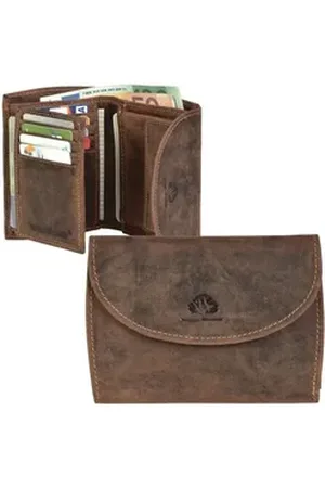 Greenburry Geldbörse Vintage, Lederbörse, Portemonnaie, Damenbörse braun