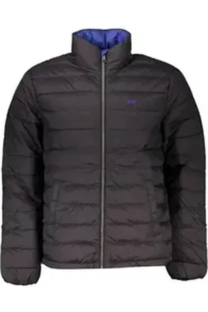 La Martina Outdoorjacke Elegante Herrenjacke Schwarz mit Stickerei und Reißverschluss 2XL