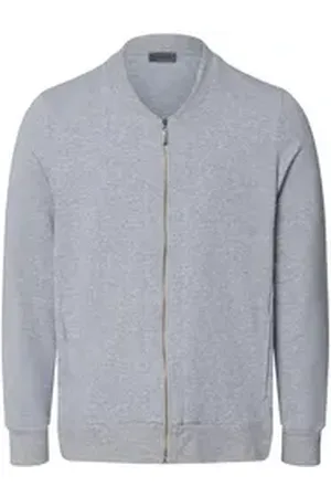 Hanro Sweatjacke Natural Living Sweat-jacken übergans-jacke jogging grau XL