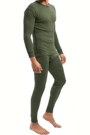 MT Thermohose Herren Ski-/Thermo Unterwäsche Set Light Lange Unterwäsche grün 4XL