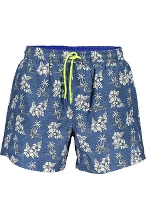 North Sails Badeshorts Herren-Badehose Blau: Gemustert, Bio-Baumwolle, Bequemer Sitz XL