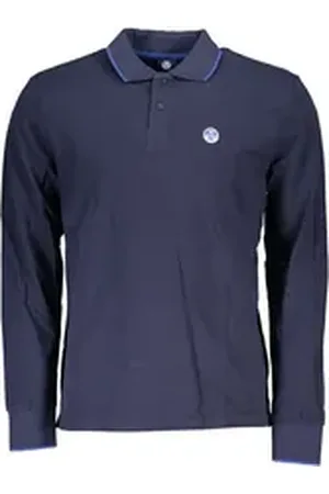 North Sails Poloshirt Nachhaltiges Herren Langarmshirt Blau - Polo mit XL