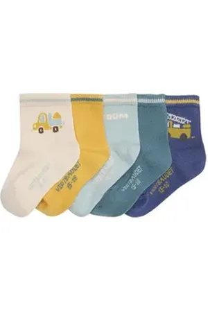 Vertbaudet Socken 5er-Pack Baby Socken mit Fahrzeugen 5er-Pack grün 19/22