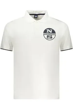 North Sails Poloshirt Herren Kurzarm-Poloshirt Weiß mit Kontrastdetails 2XL