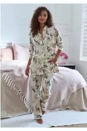 Lascana Pyjama (2 tlg) im klassischen Stil weiß 40/42