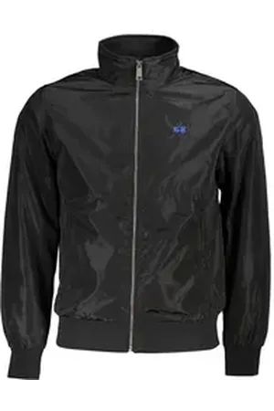 La Martina Outdoorjacke Elegante Herrenjacke Schwarz mit Reißverschluss & Stickerei XL