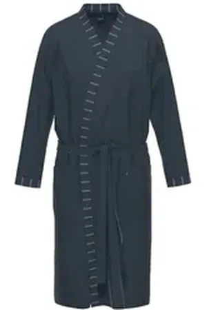 Ammann Morgenmantel Morgenmantel Homewear / Loungewear, Baumwolle, hohe Markenqualität blau 50