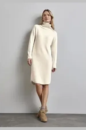 Street one Minikleid mit Rippstruktur weiß 40