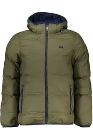 La Martina Outdoorjacke Elegante grüne Herrenjacke mit Kapuze - Leicht & stilvoll M