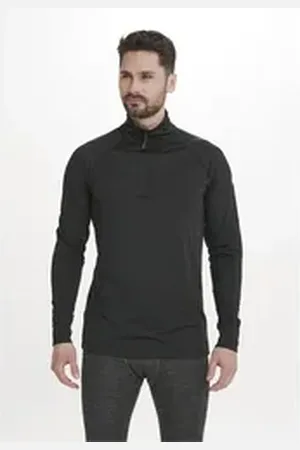 Whistler Langarmshirt Baggio (1-tlg) mit hochabschließendem Kragen schwarz XXXL