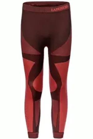 Ladeheid Funktionsunterhose Kinder Thermoaktive Lange Unterhose LASS0009 (1-St) rot|schwarz 158-164