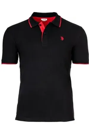 U.S. Polo Assn. U.S. Polo Assn Poloshirt Herren Poloshirt Baumwolle schwarz 2XL