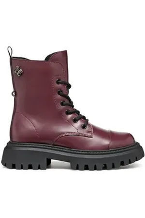 Geox Stiefel J Maquinnens Girl J46M6B 000CN C7357 S Dunkelrot Stiefel rot 38 EU