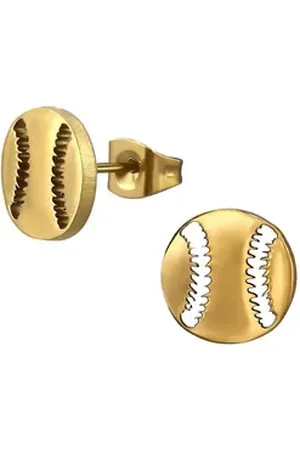 Monkimau Ohrring-Set Baseball Kinder Ohrringe Chirurgenstahl Mädchen Geschenk, Hypoallergen