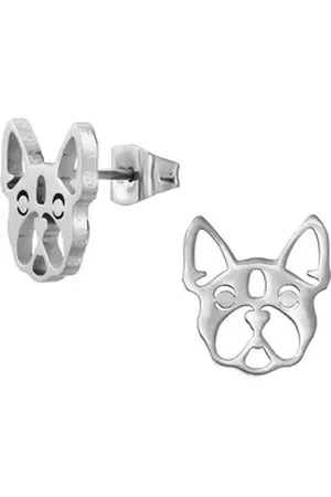 Monkimau Ohrring-Set Frenchie Hund Kinder Ohrringe Chirurgenstahl Mädchen, Hypoallergen
