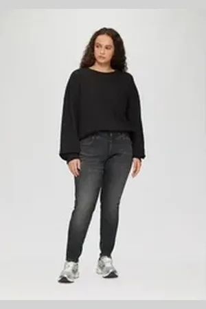 QS by s.Oliver 5-Pocket-Jeans Jeans / Skinny Fit / Mid Rise / Skinny Leg / Superstretch grau 44/32