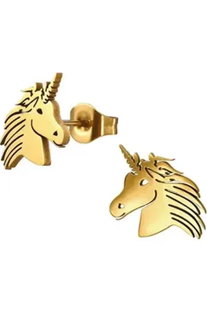 Monkimau Ohrring-Set Einhorn Kinder Ohrringe Chirurgenstahl Mädchen Geschenk, Hypoallergen