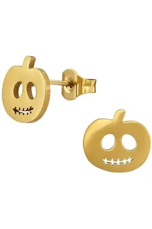 Monkimau Ohrring-Set Halloween Kürbis Kinder Ohrringe Chirurgenstahl Mädchen, Hypoallergen