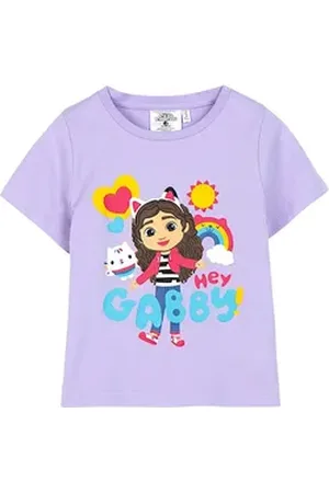 Gabbys Dollhouse Dreamworks Gabby’s Dollhouse T-Shirt HEY GABBY! Mädchen Shirt aus Jersey Gr. 92-116 cm lila 92 cm