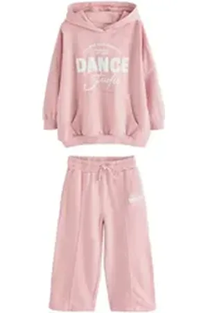 Next Jogginganzug Set mit Hoodie und Jogginghose mit weitem Bein (2-tlg) rosa 146 (11 J.)