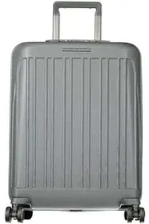 Piquadro Businesstasche, Kleiner Herren-Trolley Grau mit Zahlenschloss – 40L, 4 Räder, Leich