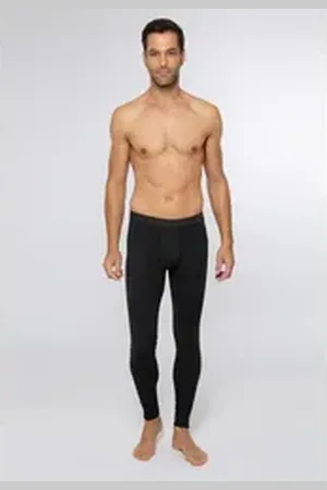 Ammann Lange Unterhose Jeans Feinripp (1-St) Lange Unterhose - Baumwolle - mit Eingriff grau 7