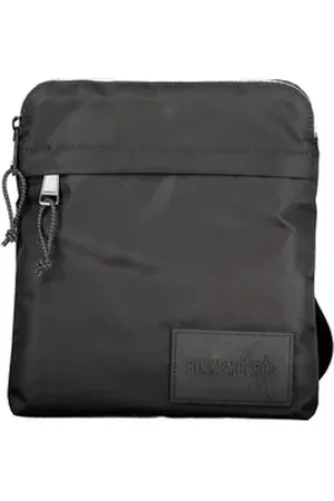 Bikkembergs Umhängetasche, Schwarze Herrenschultertasche mit verstellbarem Gurt und Reißverschlu