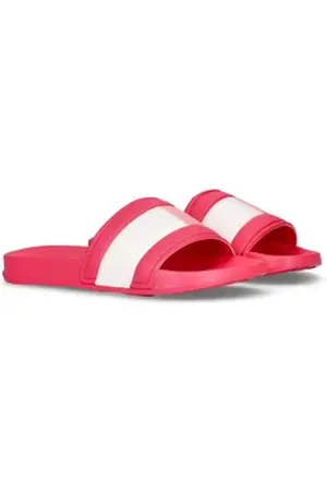 Tommy Hilfiger Badepantolette, Pool Slides, Sommerschuh, Hausschuh zum Schlupfen rosa 40 EU