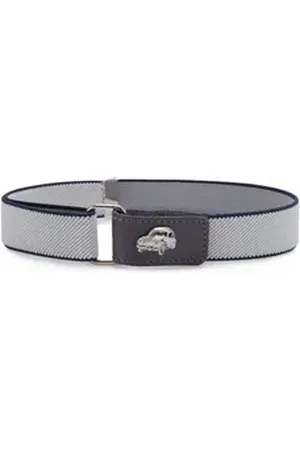 Ladeheid Stoffgürtel Jungen Gürtel Elastik-Gürtel 1-6 Jahre 34-65 cm P15S grau|schwarz