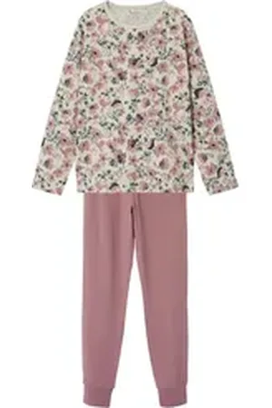 NAME IT Pyjama NKFNIGHTSET NOSTALGIA FLOWER NOOS (Set, 2 tlg) rosa 146 (152)