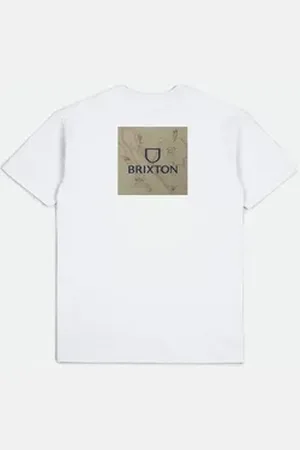 Brixton T-Shirt - Kurzarmshirt - ALPHA SQUARE S/S STT weiß XL