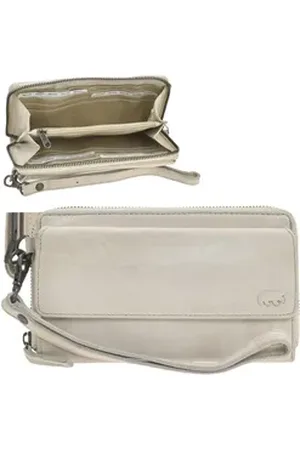 Bear Design Umhängetasche "Lilian" Handy Umhängetasche mit Geldbörse 20x10cm, Umhänger, Portemonnaie und Handytasche zusammen weiß