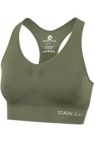 STARK SOUL ® Sport-BH Bra Light Support - Sport BH, doppellagig, für Damen Doppellagiges Material grün XL