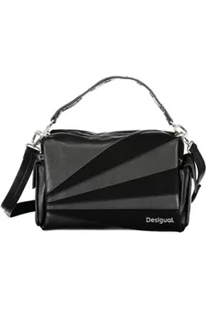 Desigual Umhängetasche, Elegante Damenhandtasche Schwarz mit vielseitigen Trageriemen