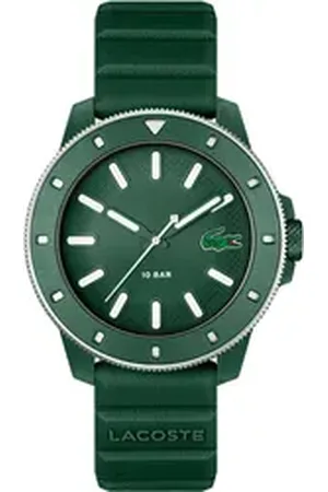 Lacoste Quarzuhr .12.12 SCUBA 2011414, Armbanduhr, Herrenuhr, Silikonarmband, analog silberfarben