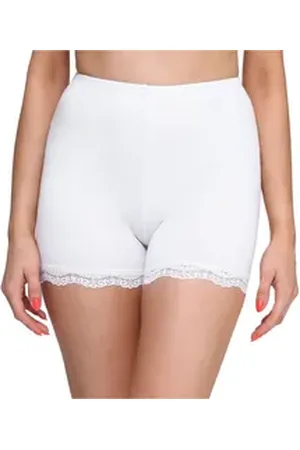 Merry Style Leggings Damen Shorts Unterhose Hotpants Boxershorts MS10-294 (1-tlg) elastischer Bund weiß L