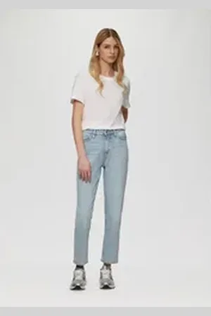 QS by s.Oliver 7/8-Hose Ankle-Jeans Tizie / Slim Fit / High Rise / Tapered Leg / Inch Sizes blau 31/32