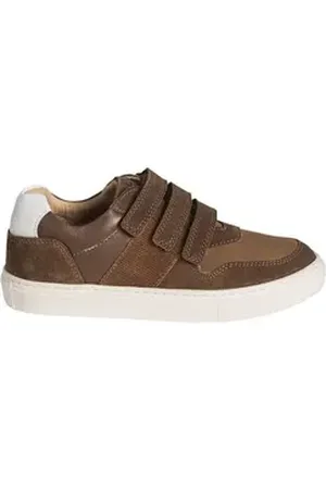 Vertbaudet Jungen Klett-Sneakers aus Leder Sneaker braun 38 EU