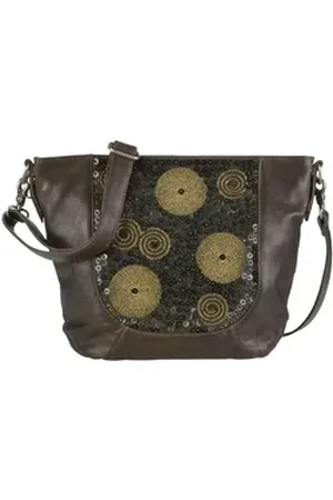 Billy The Kid Umhängetasche Zari, Schultertasche, Damentasche, Handtasche, Lammnappa grün
