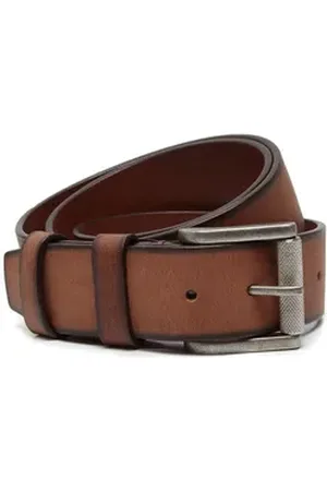 Chesterfield Synthetikgürtel Aayden Belt aus echtem Büffelleder braun W105