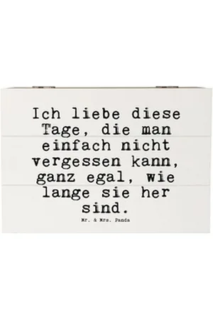 Mr. & Mrs. Panda Dekokiste Ich liebe diese Tage,... - Weiß - Geschenk, Mann, Partner, Geschenkbo (1 St) weiß