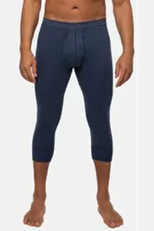 Ammann Lange Unterhose Jeans (1-St) Lange Unterhose - Baumwolle - mit Eingriff blau 9