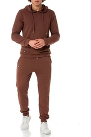 Redbridge Jogginganzug für Herren – Ideal für Freizeit und Sport (2-tlg), Premium Qualität braun L