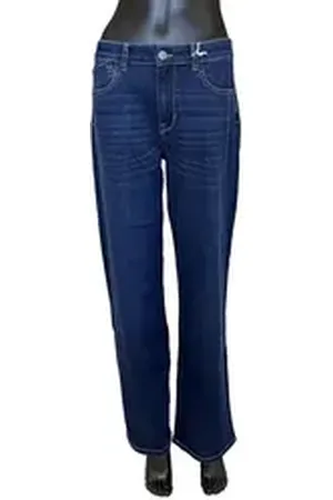 Zhrill Mom-Jeans Jeans Schlaghose TONY Blau angenehmer Tragekomfort blau 28