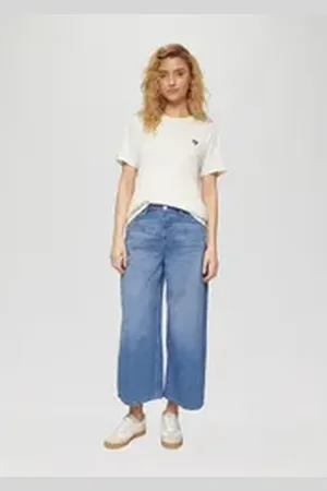 QS by s.Oliver 7/8-Jeans Culotte-Jeans / High Rise / Extra Wide Leg blau 44