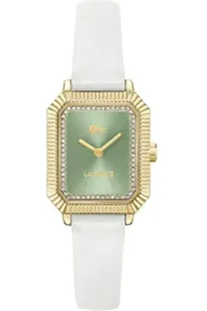 Lacoste Quarzuhr PARISIENNE 2001443, Armbanduhr, Damenuhr, Lederarmband, analog weiß