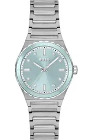 HUGO BOSS Quarzuhr CANDOR LADIES SPORT 1502786, Armbanduhr, Damenuhr, Edelstahlarmband, analog, Glassteine silberfarben